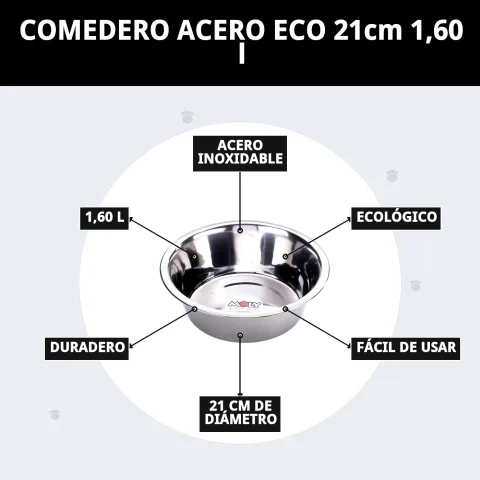 Fond de la gamelle acier Eco montrant sa recyclabilité