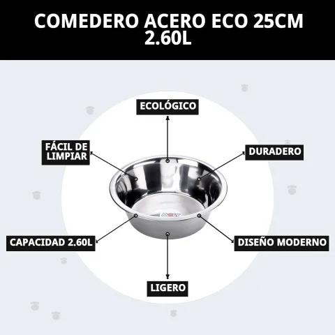 Gamelle acier eco en environnement domestique pour animaux