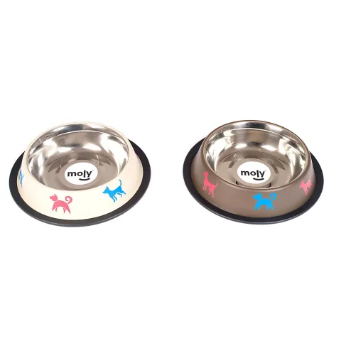 Gamelle Draw Mascot en acier inoxydable couleur chocolat vue latérale