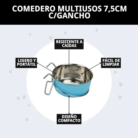 Comedero multiusos compact idéal pour chiens petits et moyens