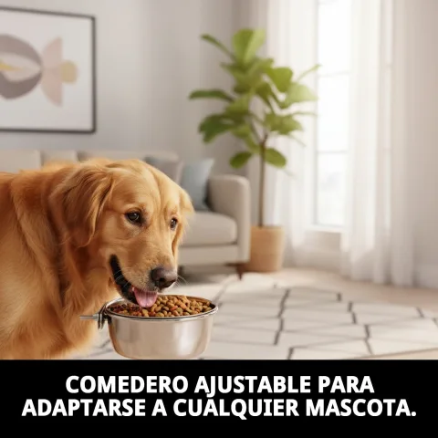 Gamelle réglable avec nourriture sèche pour animaux