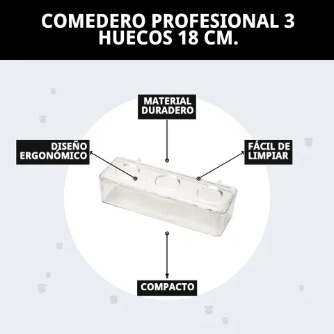 Gamelle professionnelle 3 compartiments en environnement domestique