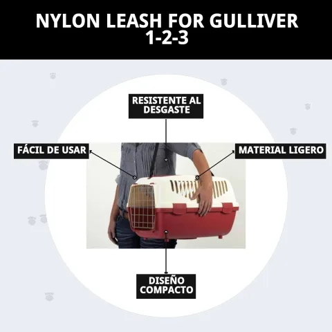 Laisse originale pour transporteur Gulliver disponible sur Compa Pattes
