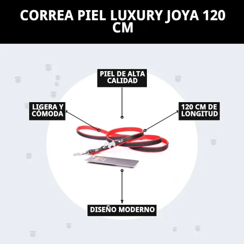 Emballage et présentation de la laisse Luxury Joya 120 cm