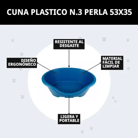 Couffin plastique N.3 Perle en extérieur pour animaux