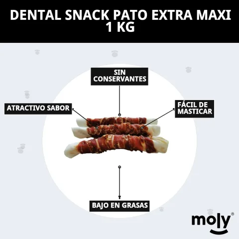 Snack dentaire canard pour hygiène buccale canine chez Compa Pattes