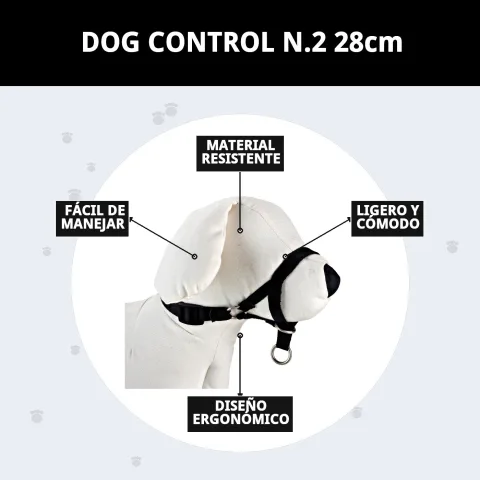 Muselière DOG CONTROL N.2 utilisée lors d'une promenade