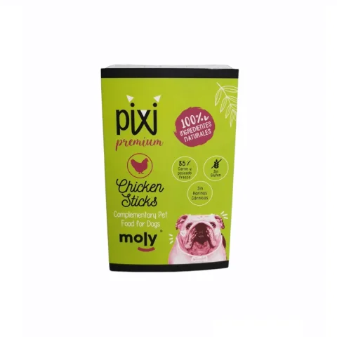 Expositor Barrette Snack au Poulet 8 Unités 200 g | Récompense Naturelle et Riche en Protéines pour Chiens