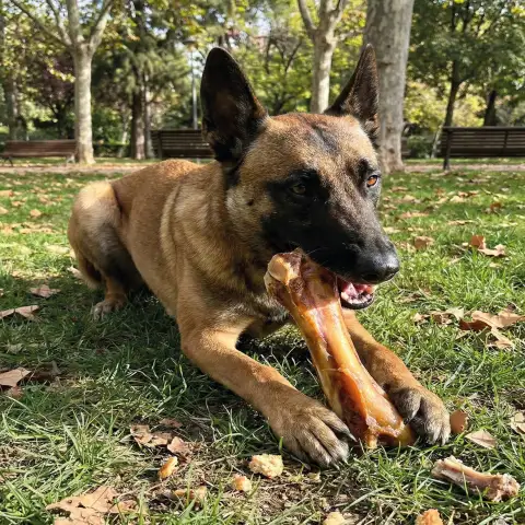 Gros plan sur codillo naturel séché pour chiens chez Compa Pattes