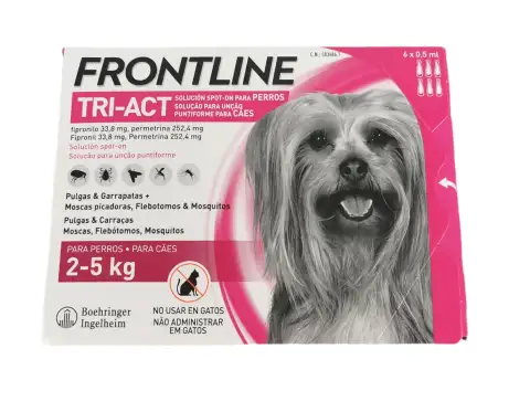 Frontline Tri-Act 2-5 kg XS 6 pipettes