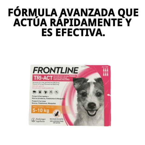 Emballage FRONTLINE TRI-ACT antiparasitaire pour chiens moyens