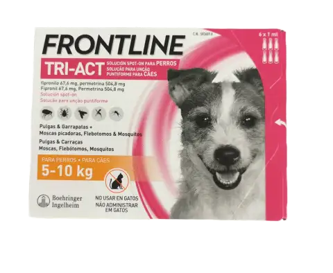 FRONTLINE TRI-ACT 5-10 KG 6 pipettes