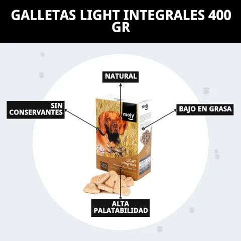 Paquet et biscuits light complets pour chiens Compa Pattes