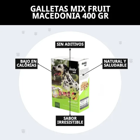 Biscuits Mix Fruit Macedonia, récompense nutritive pour chiens