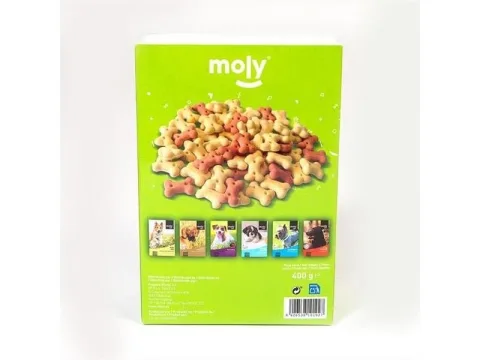 Détail biscuits naturels aux fruits pour chiens Moly