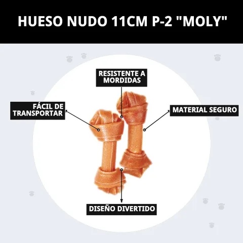 Emballage de l'Os à Nœud 11 cm P-2 Moly chez Compa Pattes