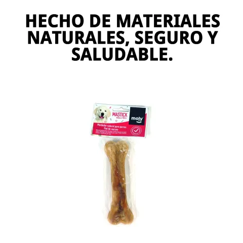 Emballage de l'Os à Mâcher Pressé 21 cm Moly pour chiens