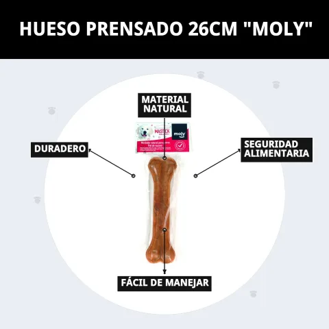 Os pressé Moly pour mastication prolongée chez le chien