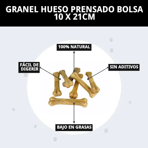 Os pressés 21 cm en peau bovine en paquet de 10 unités