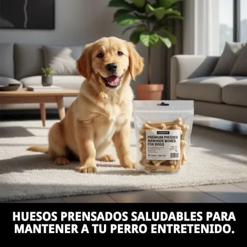Détail de la texture de l'os pressé pour hygiène dentaire canine