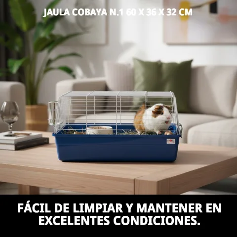 Cage pour cobayes avec espace intérieur généreux
