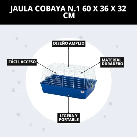 Transport pratique de la cage pour cobayes N.1 démontée