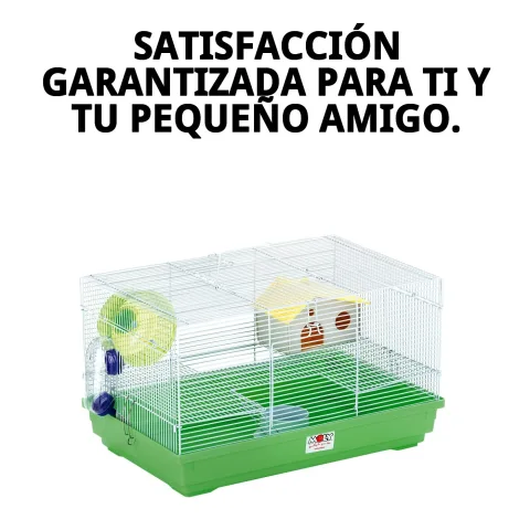 Vue latérale de la cage pour hamster 47x30x27 cm