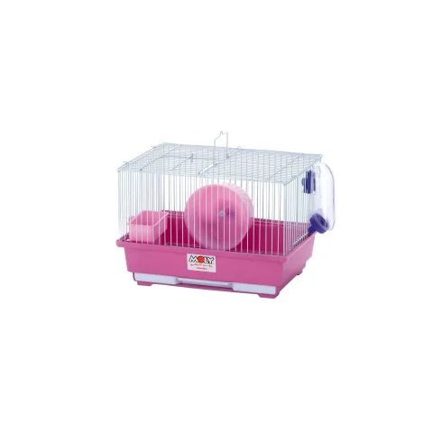 Intérieur de la cage pour hamster avec espace pour accessoires
