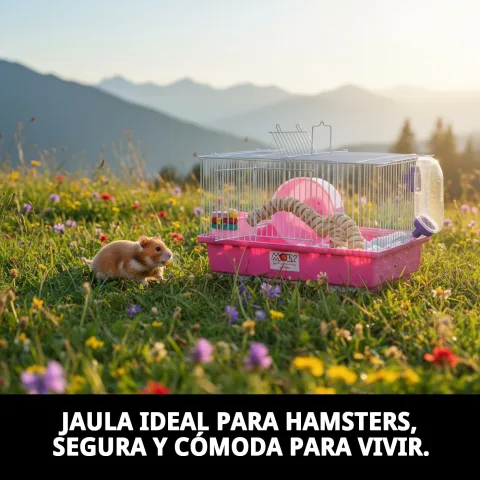 Cage pour hamster démontée pour un nettoyage facile