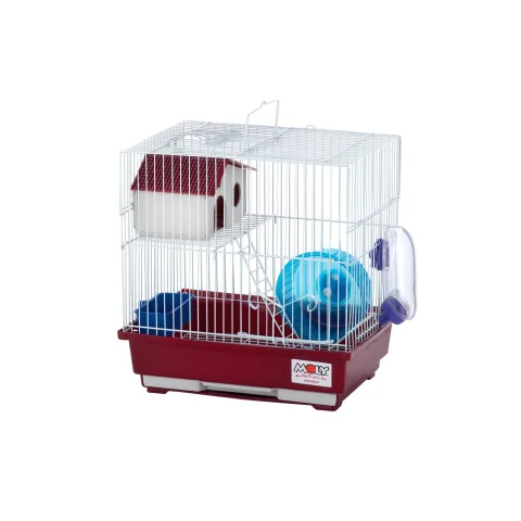 Détail des barreaux de sécurité de la cage pour hamster