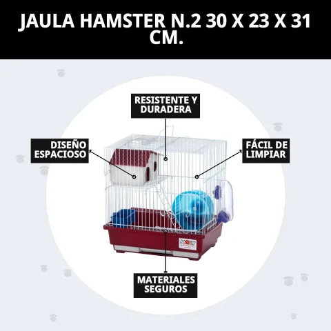 Transport pratique de la cage démontable pour hamsters