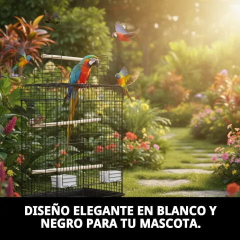 Intérieur spacieux de la cage Malawi pour animaux