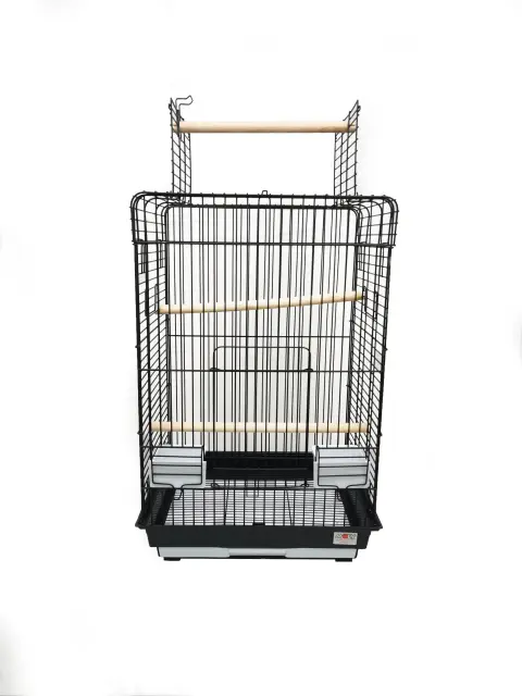 Cage Malawi blanche/noire 52x41x78 cm