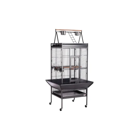 Perchoirs installés à l'intérieur de la Cage Tucan
