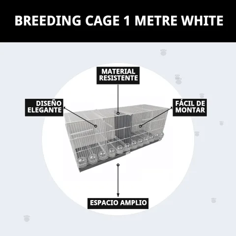 Accessoires et nettoyage dans cage d elevage blanche