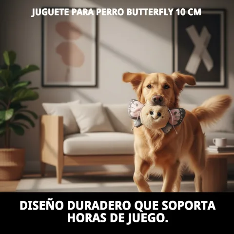 Jouet Butterfly 10 cm pour jeu actif chez chiens petits