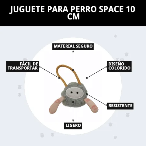 Emballage du jouet Space pour chiens Moly chez Compa Pattes