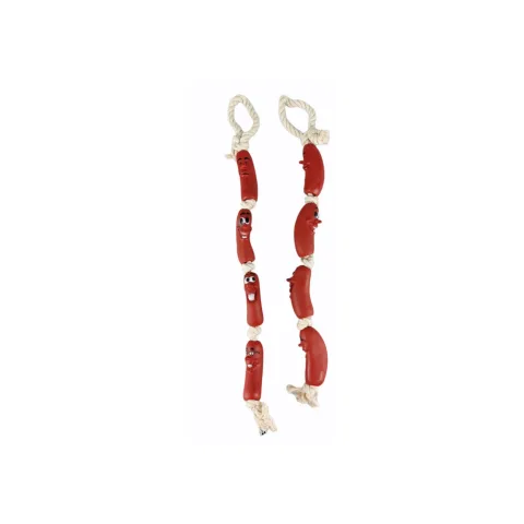 Jouet pour chiens en forme de guirlande de saucisses de 75 cm