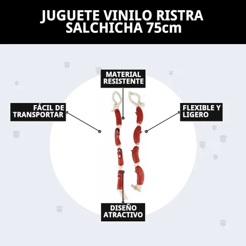 Packaging du jouet vinyle guirlande saucisses chez Compa Pattes