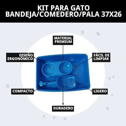 Kit chat plateau, bol et pelle disponible chez Compa Pattes