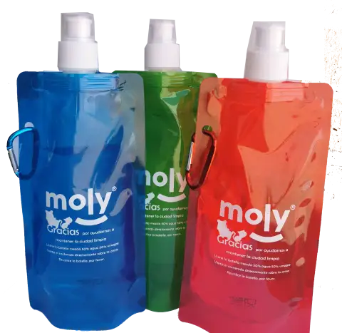 Nettoyant urines Moly avec mousqueton pour un transport facile lors des promenades