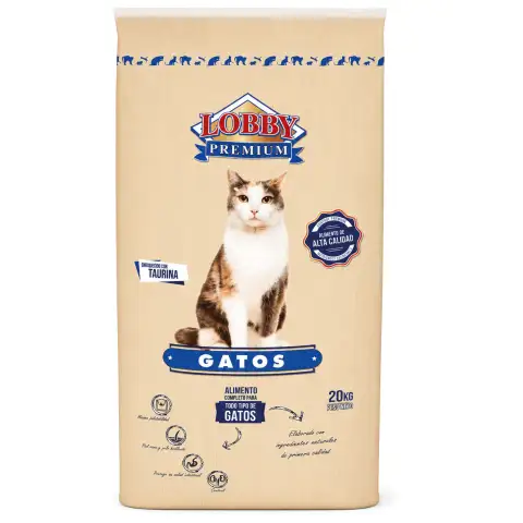Croquettes Lobby Premium pour chats avec taurine