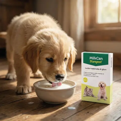 Préparation du lait en poudre Milk Can Stangest pour chiens et chats