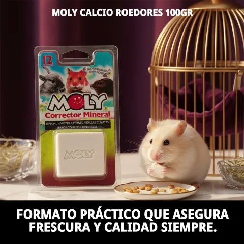 Détail du produit MOLY Calcio pour santé osseuse des roedores