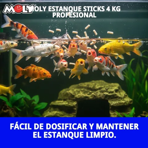 Aliment professionnel MOLY Estanque Sticks en étang naturel