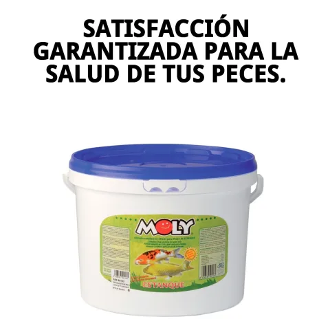 Vue latérale du sachet MOLY Estanque Sticks