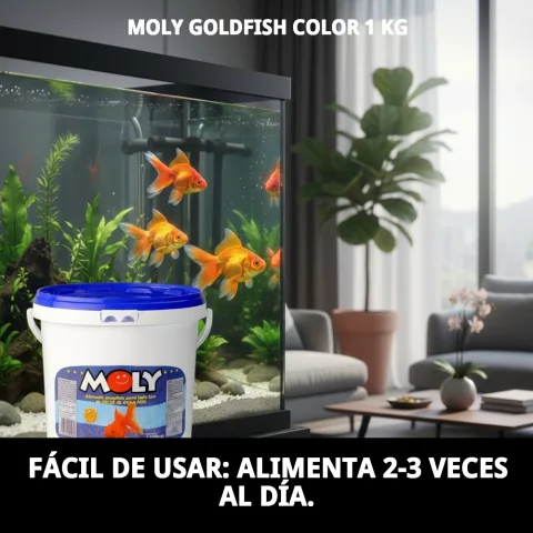 Aliment en flocons pour poissons d'ornement enrichi en vitamines et minéraux