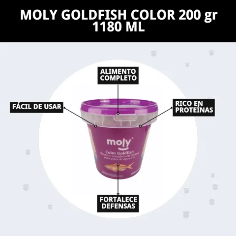 Aliment spécialisé pour poissons goldfish en pot de 1180 ml