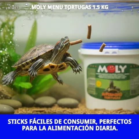 Granulés Moly Menu sur fond blanc