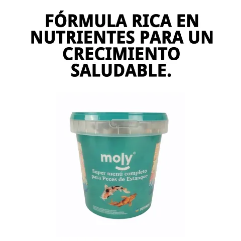 Portion d'aliment MOLY Super-Menu pour poissons de bassin